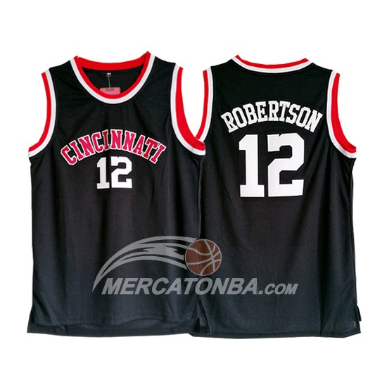 Maglia NBA NCAA Cincinnati Robertson Negro